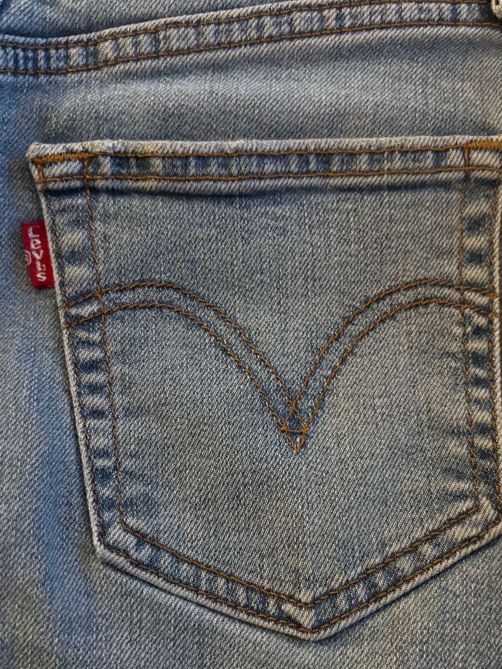 Levi’s Ribcage Straight Jeans Size 25 High Rise Light Wash Stretch Denim 25x32 - Picture 6 of 13